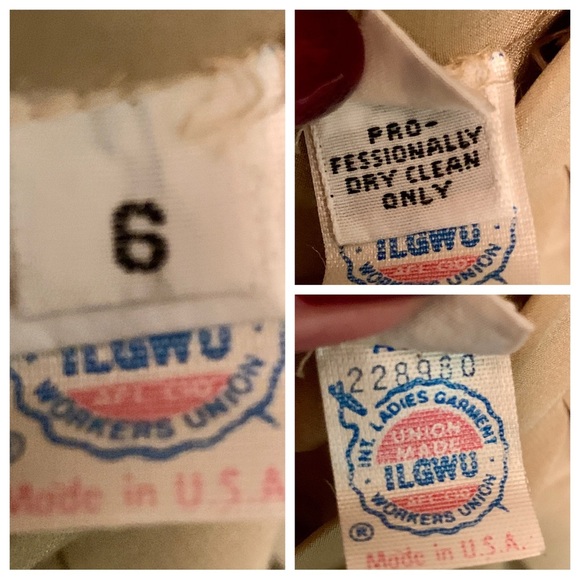 Vintage Oscar De la Renta Lillie Rubin size 6 Elegant Tan Women's pleated skirt - Picture 5 of 7